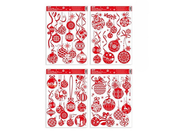 Naklejka bożonarodzeniowa brokat VA013 20x30cm 8885733 MFP